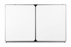 Tableau triptyque 120x200 cm - 5 faces - émail blanc feutre
