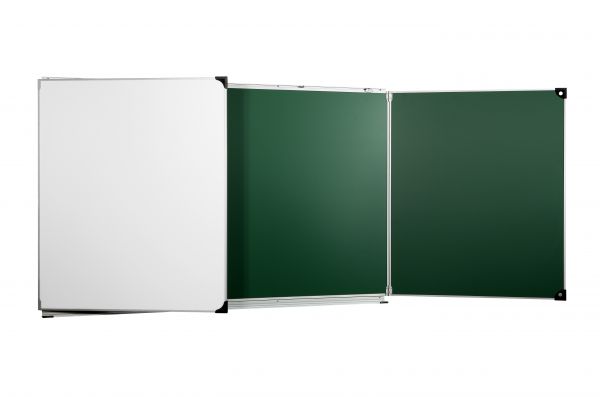 Tableau triptyque émaillé blanc, vert ou mixte - Direct signalétique